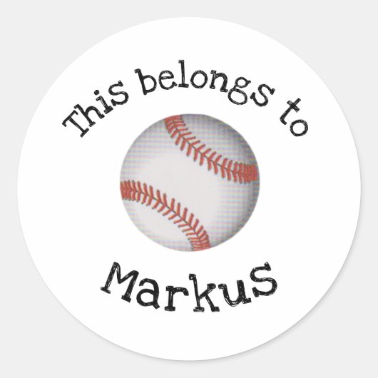 プロパティパーソナライズされたステッカー ラウンドシール (正面)