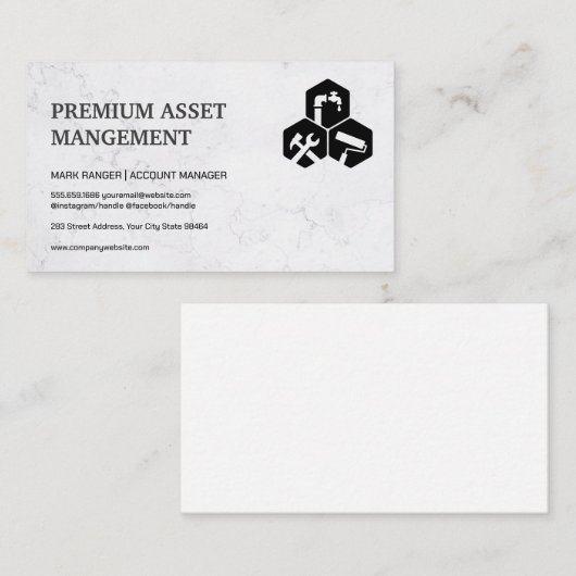 プロパティマネージャ |財務 |アイコンサービス 予約カード (正面/裏面)