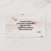 プロパティ建築 | 木目 名刺 (裏面)