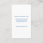 プロパティ管理 |エステート実在建物アイコン 予約カード (裏面)