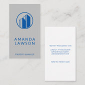 プロパティ管理 |エステート実在建物アイコン 予約カード (正面/裏面)