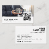 プロパティ管理QRコード 名刺 (正面/裏面)