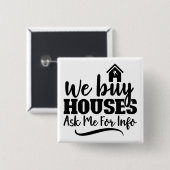 プロパティ買Weハウス実在エステートボタン 缶バッジ (正面&裏面)