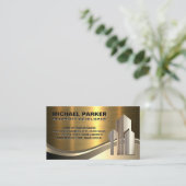 プロパティ開発者ロゴ | 商用建物 名刺 (スタンド正面)