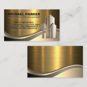 プロパティ開発者ロゴ | 商用建物 名刺 (正面/裏面)