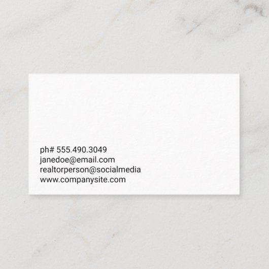 プロパティ開発者 | エテ実在ート建築 名刺 (裏面)