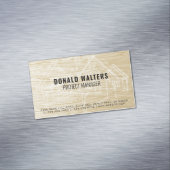 プロパティ開発者 |木材のブループリント マグネット名刺 (インサイチュ)