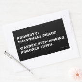 プロパティ: Shawshank刑務所 長方形シール (封筒)