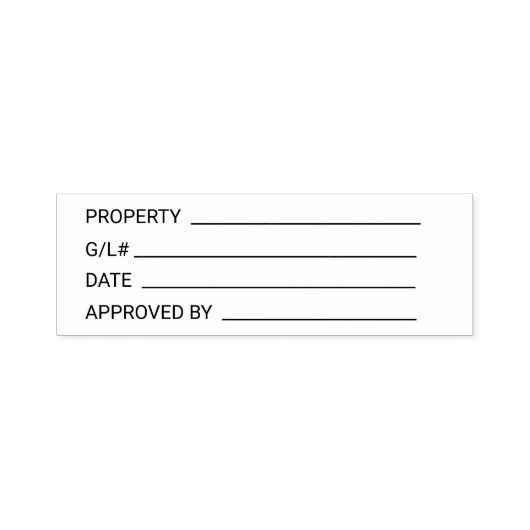 プロパティGL署名日の承認 セルフインキングスタンプ (デザイン)