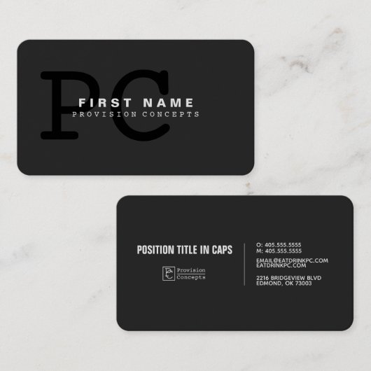 プロビジョニングの概念 – カー企業のド 名刺 (正面/裏面)