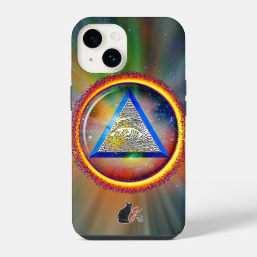 プロビデンスのレンズ iPhoneケース (裏面)