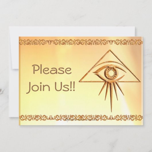 プロビデンスストーンの目 招待状 (正面)