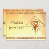 プロビデンスストーンの目 招待状 (正面/裏面)