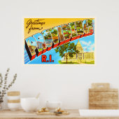 プロビデンスロードアイランドRIヴィンテージトラベル土産 ポスター (キッチン)