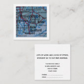 プロビデンス引っ越しました新しいアドレスカード エンクロージャーカード (正面/裏面)