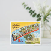 プロビデンス、ロードアイランド旅行からの挨拶 ポストカード (スタンド正面)