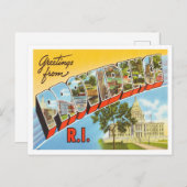 プロビデンス、ロードアイランド旅行からの挨拶 ポストカード (正面/裏面)
