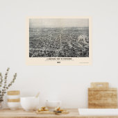 プロビデンス， RIパノラママップ – 1894 ポスター (キッチン)