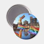 プロビデンス、RI飛んでいるプライド マグネット (正面/裏面)