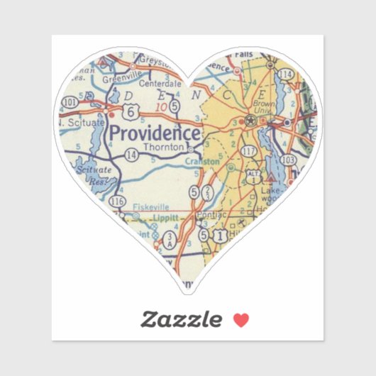 プロビデンスRIマップ シール (シート)