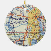 プロビデンスRIヴィンテージマップ セラミックオーナメント (裏面)
