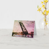 プロビデンスRI「スタック・アップ・ブリッジ」 カード (黄色い花)