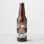 プロビール/ワインラベルのようなサンタパーティー ビールラベル (正面)
