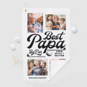 プロフおもしろいァー最高のパパ(Par Photo) |父の日 ゴルフタオル (インサイチュ)