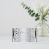 プロファイルの名刺シルバーフローラ 名刺 (スタンド正面)