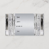 プロファイルの名刺シルバーフローラ 名刺 (裏面)