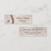 プロファイルエレガントモノグラム スキニー名刺 (正面/裏面)