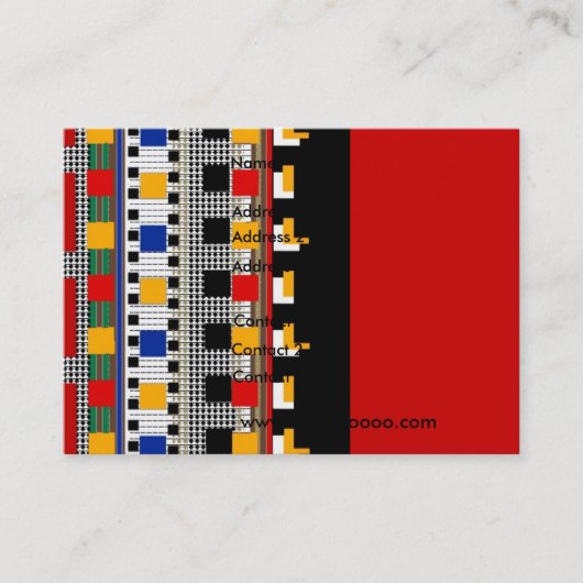 プロファイルカードのビジネスメキシカンのパタカスタマイズーン – 名刺 (正面)