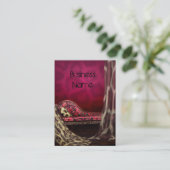 プロファイルカードのビジネス内部デザイン 名刺 (スタンド正面)