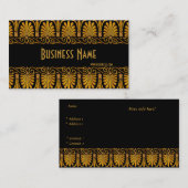 プロファイルカードの事業古い金ゴールド 名刺 (正面/裏面)