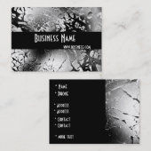 プロファイルカードの白黒スタイルの破損(3) 名刺 (正面/裏面)