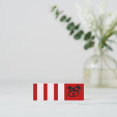 プロファイルカードまたはブックマーク スキニー名刺 (スタンド正面)