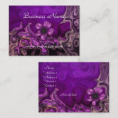 プロファイルカードパープルフローラ事業 名刺 (正面/裏面)