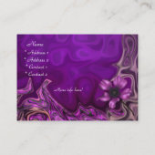 プロファイルカードパープルフローラ事業 名刺 (裏面)