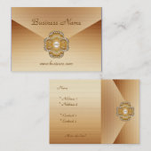 プロファイルカードビジネスコーヒークリームジュエル 名刺 (正面/裏面)