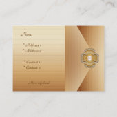 プロファイルカードビジネスコーヒークリームジュエル 名刺 (裏面)