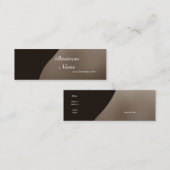 プロファイルカードビジネスコーヒークリームスキニー スキニー名刺 (正面/裏面)