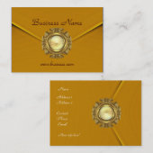 プロファイルカードビジネス豊富なベルベットのマスタードジュエル 名刺 (正面/裏面)