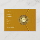 プロファイルカードビジネス豊富なベルベットのマスタードジュエル 名刺 (裏面)