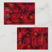 プロファイルカードビジネス赤のダブルミックス 名刺 (正面/裏面)