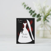 プロファイルカードブライダルドレスブティックビジネス2 名刺 (スタンド正面)