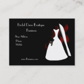 プロファイルカードブライダルドレスブティックビジネス2 名刺 (裏面)