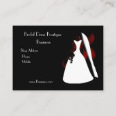 プロファイルカードブライダルドレスブティックビジネス2 名刺 (裏面)