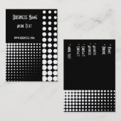 プロファイルカードブラック&ホワイトスタイルスポット(2) 名刺 (正面/裏面)