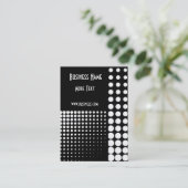 プロファイルカードブラック&ホワイトスタイルスポット(2) 名刺 (スタンド正面)