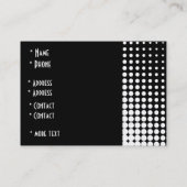 プロファイルカードブラック&ホワイトスタイルスポット(2) 名刺 (裏面)